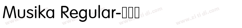 Musika Regular字体转换